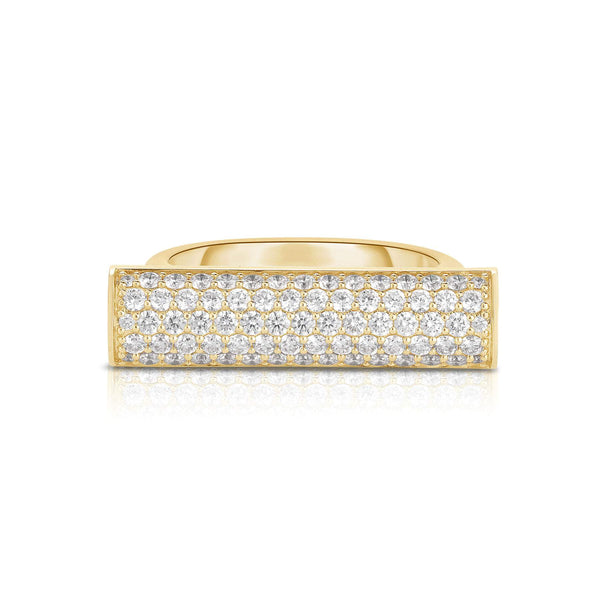 Roberto Coin Domino Pave Bar Ring
