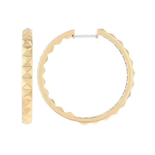 Roberto Coin Obelisco Hoop Earrings Provident Jewelery