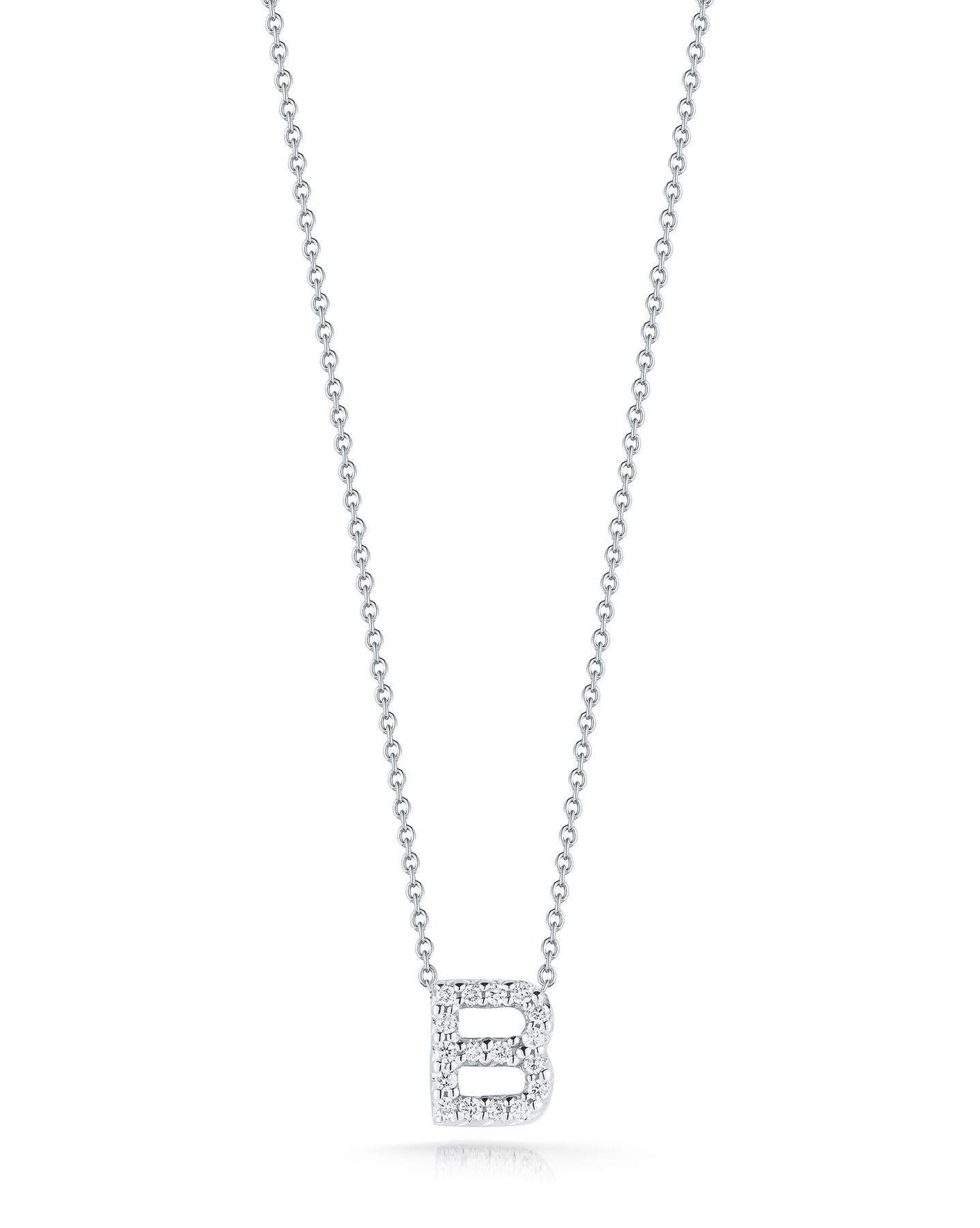 Roberto Coin Tiny Treasure Love Letter "B" Pendant Necklace