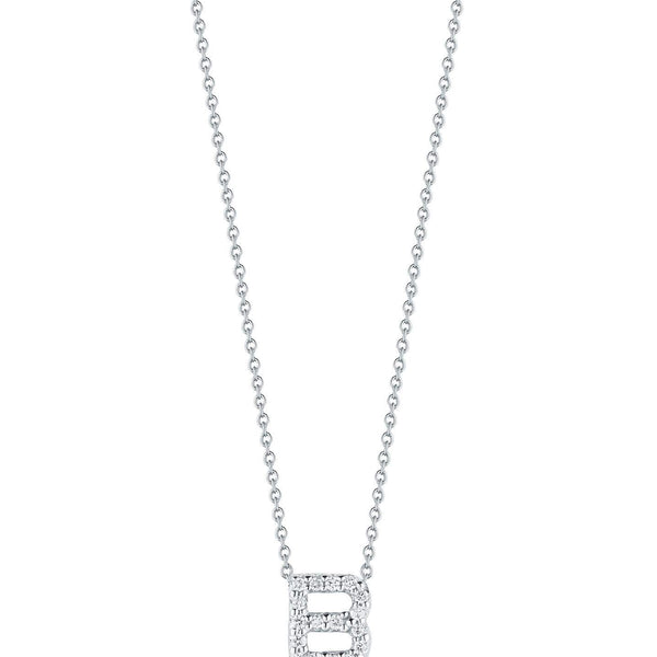 Roberto Coin Tiny Treasure Love Letter "B" Pendant Necklace