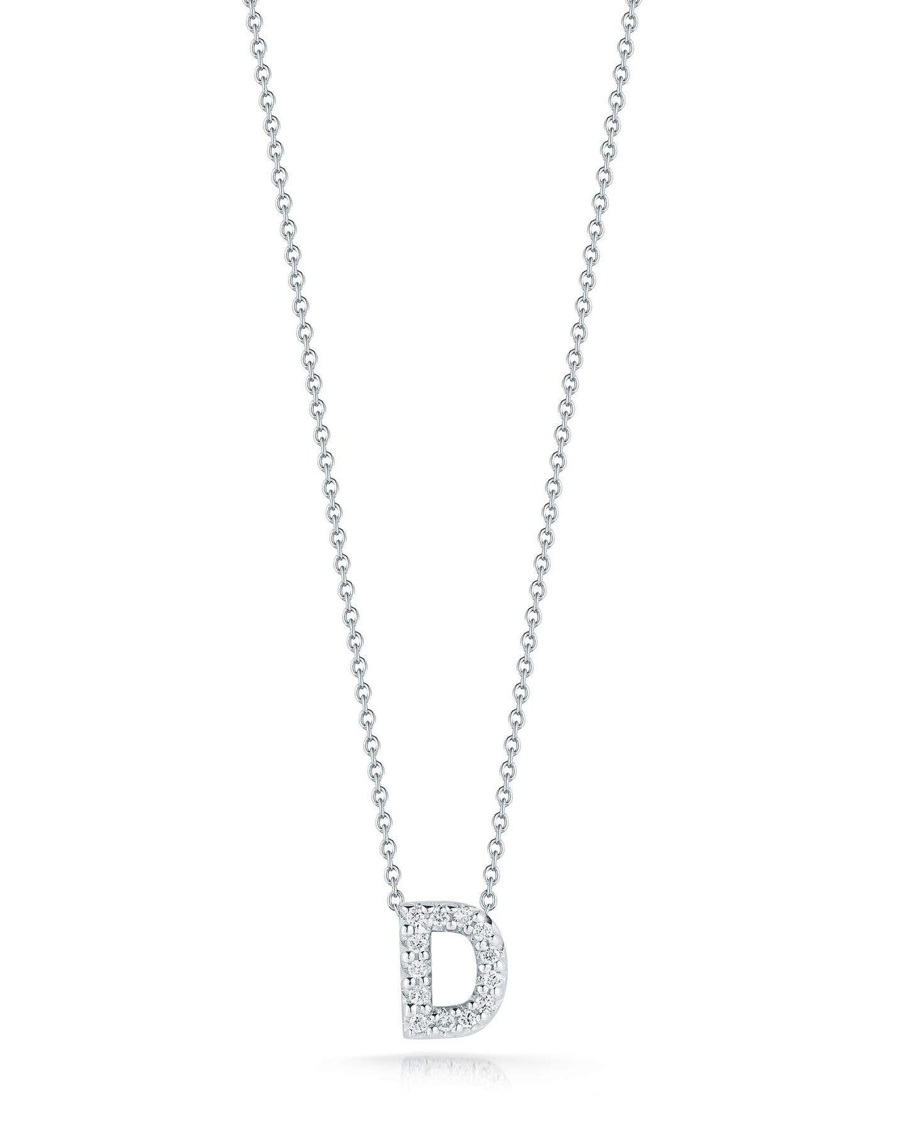 Roberto Coin Tiny Treasure Love Letter "D" Pendant Necklace