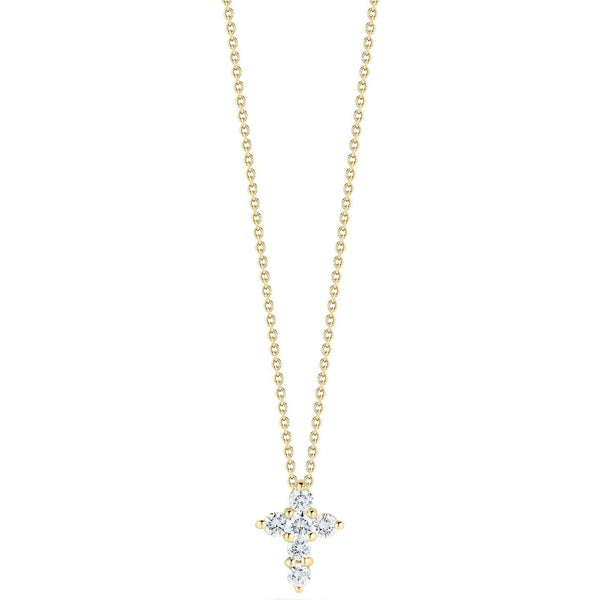 Roberto Coin Tiny Treasures Mini Cross Pendant Necklace