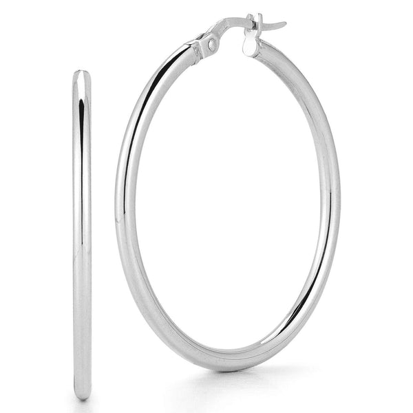 Roberto Coin Perfect Medium Hoop Earrings