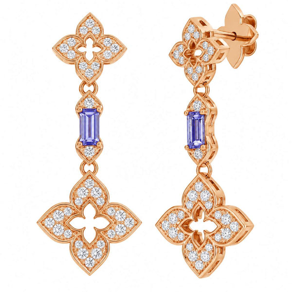 Roberto Coin Venetian Princess Carnival Flower Dangle Earrings