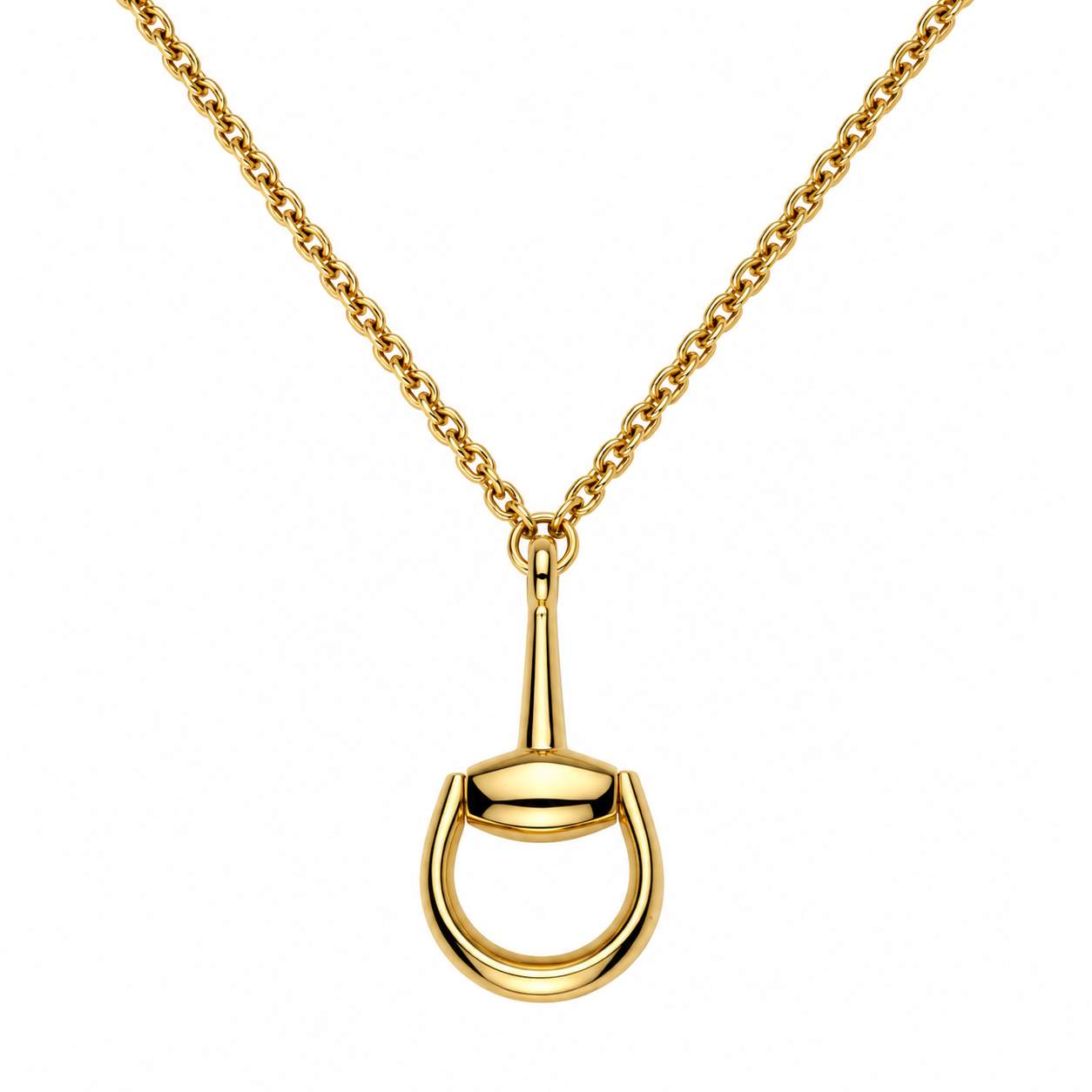 Gucci Horsebit Long Chain Necklace