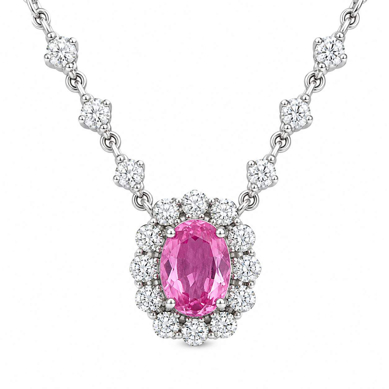 Sapphire & Diamond Necklace
