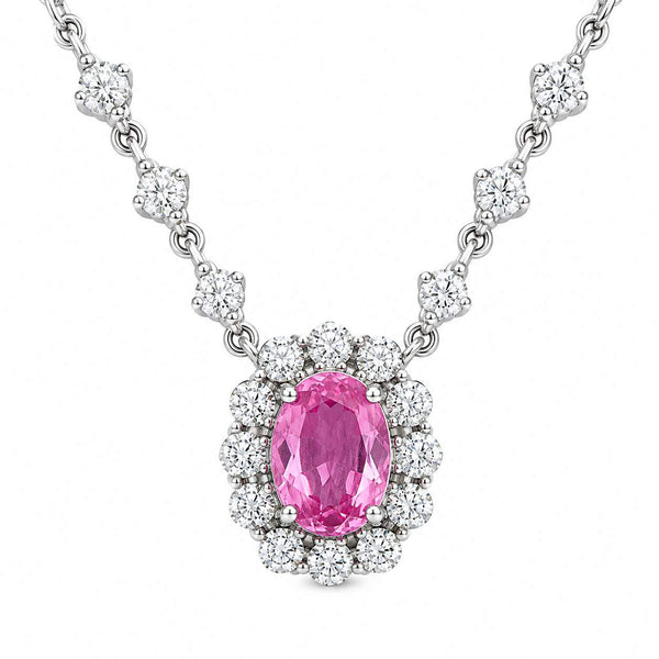Sapphire & Diamond Necklace