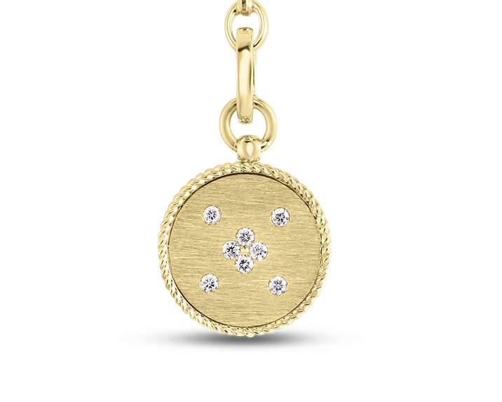 Roberto Coin Venetian Princess Satin-Finish Small Medallion Pendant