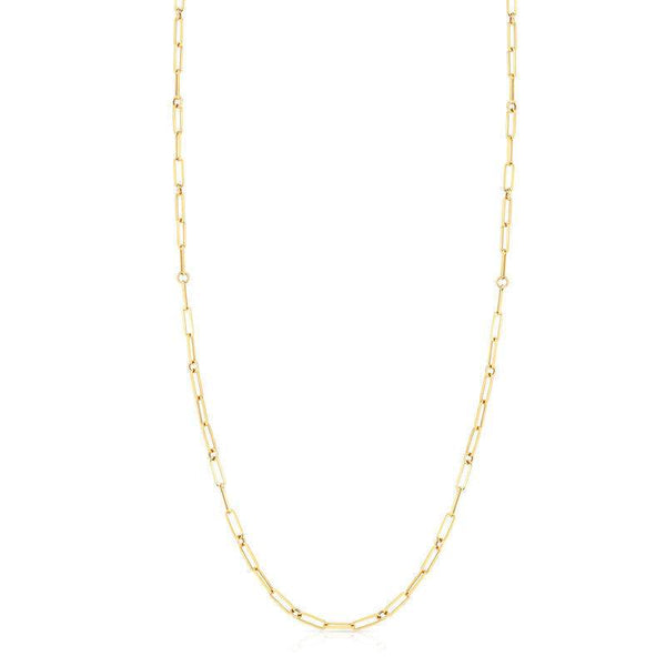 Roberto Coin Designer Paperclip & Round Link Necklace