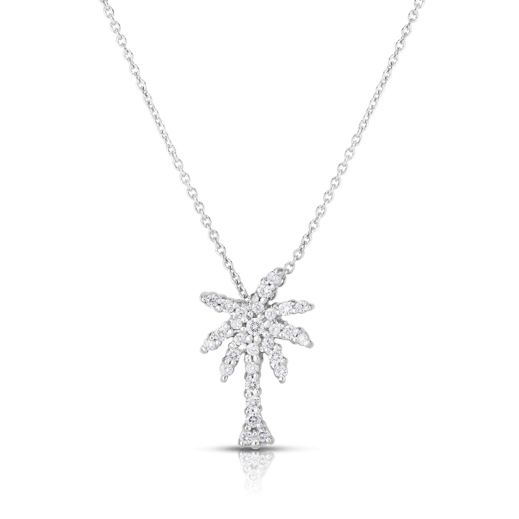Roberto Coin Tiny Treasures Small Palm Tree Pendant Necklace