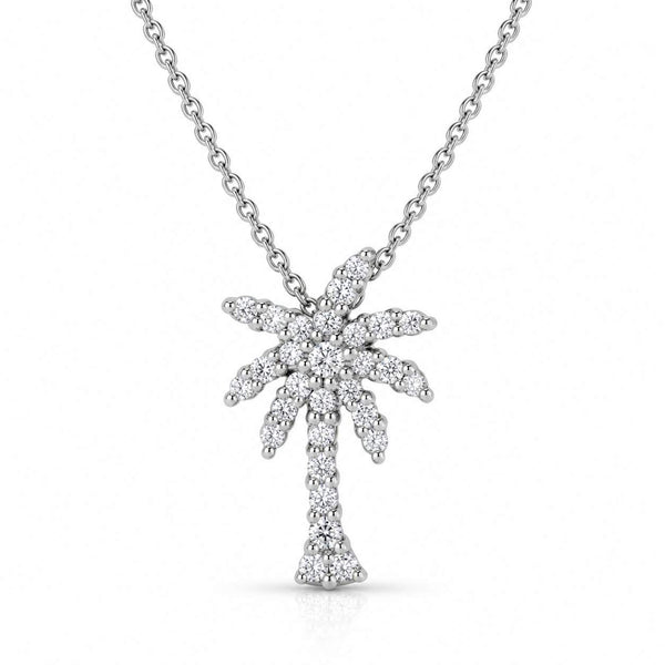 Roberto Coin Tiny Treasures Small Palm Tree Pendant Necklace
