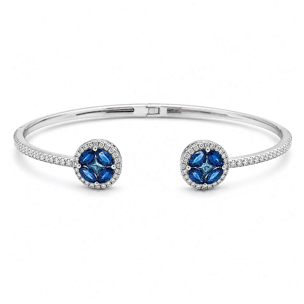 Sapphire & Diamond Bangle