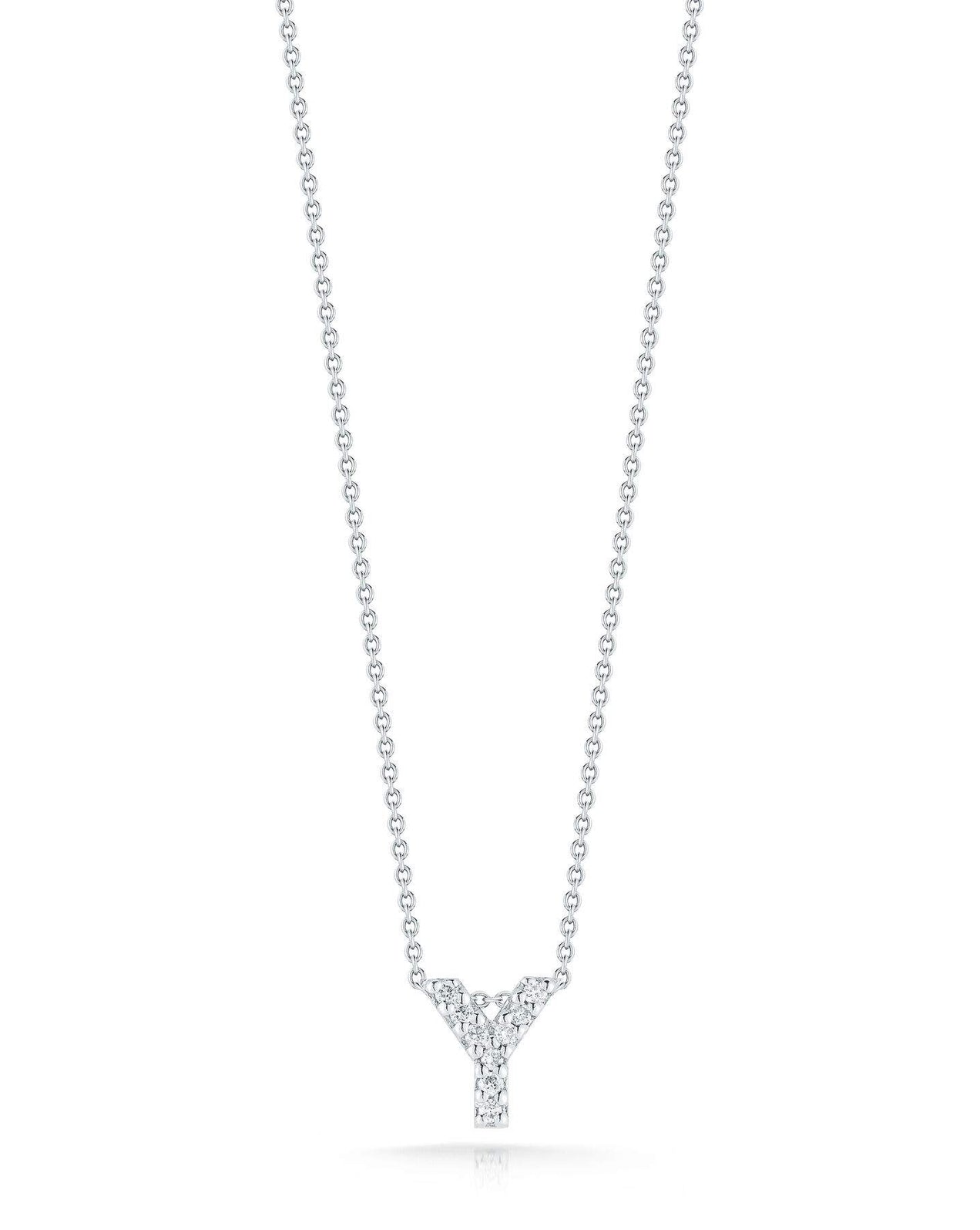 Roberto Coin Tiny Treasures, Love Letter "Y" Pendant Necklace