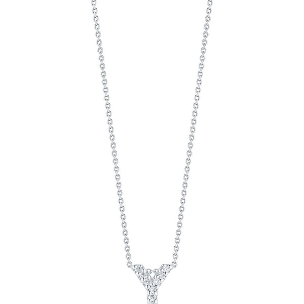 Roberto Coin Tiny Treasures, Love Letter "Y" Pendant Necklace