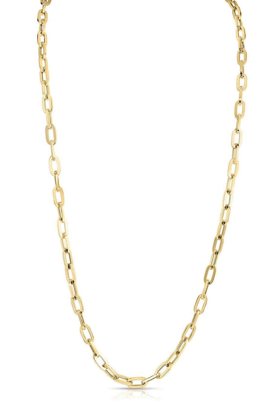 Roberto Coin Designer Heavy Oro Gauge Paperclip Necklace