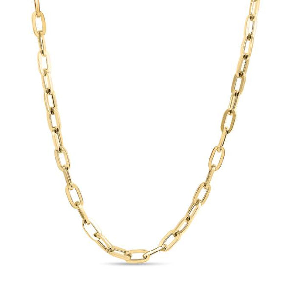 Roberto Coin Designer Heavy Oro Gauge Paperclip Necklace