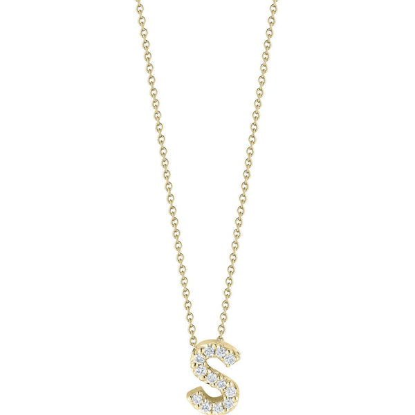 Roberto Coin Tiny Treasure Love Letter "S" Pendant Necklace