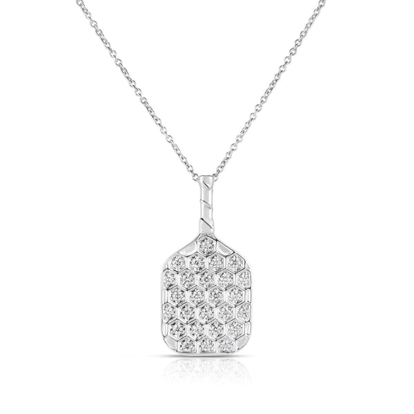 Roberto Coin Tiny Treasures Pickle Ball Racket Pendant Necklace