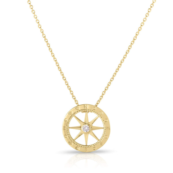 Roberto Coin Tiny Treasures Compass Pendant Necklace