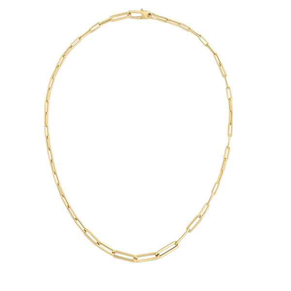 Roberto Coin Designer Graduating Size Paperclip Necklace