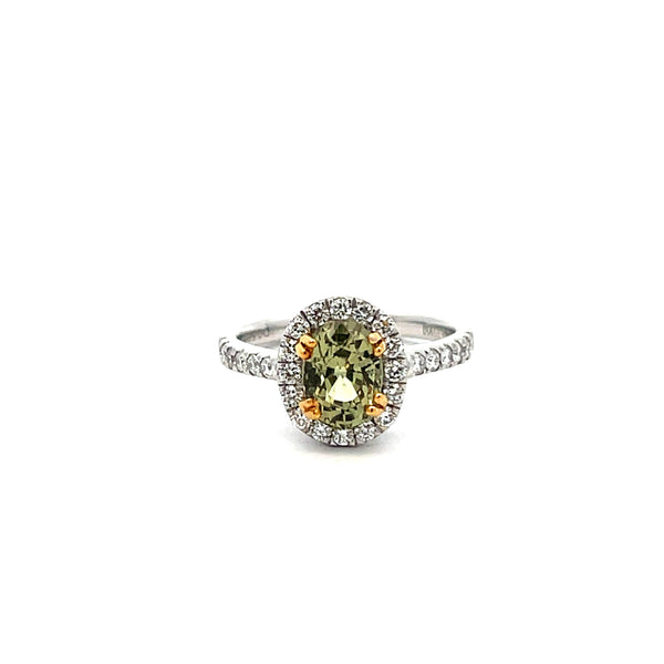 Alexandrite And Diamond Ring