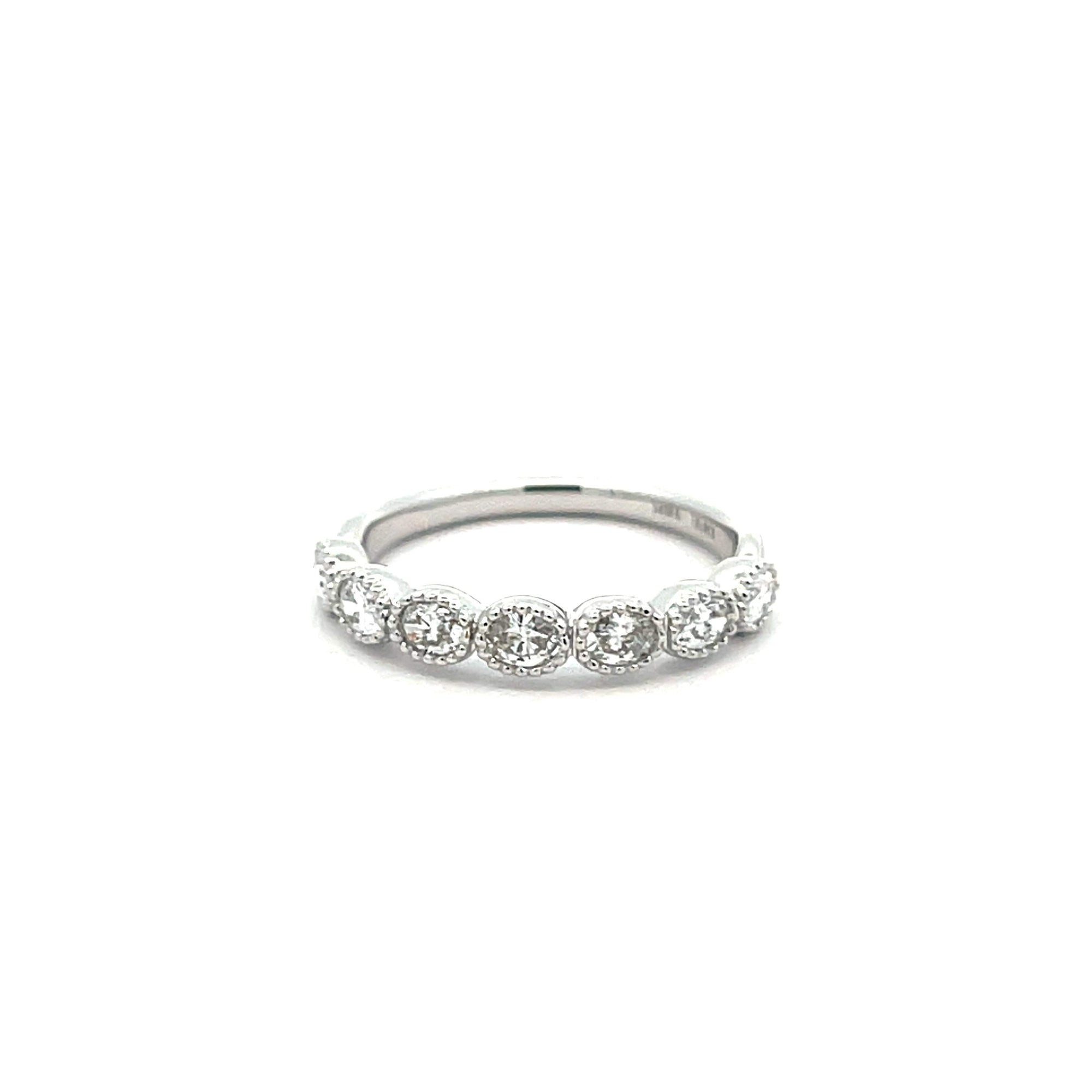 Diamond Bezel Wedding Band