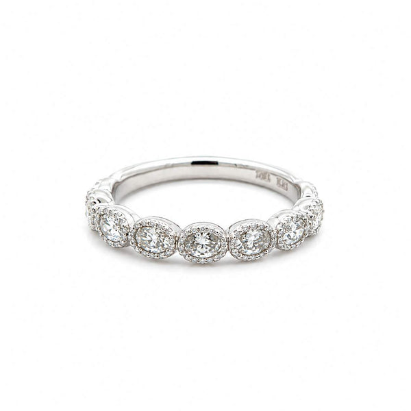 Diamond Bezel Wedding Band