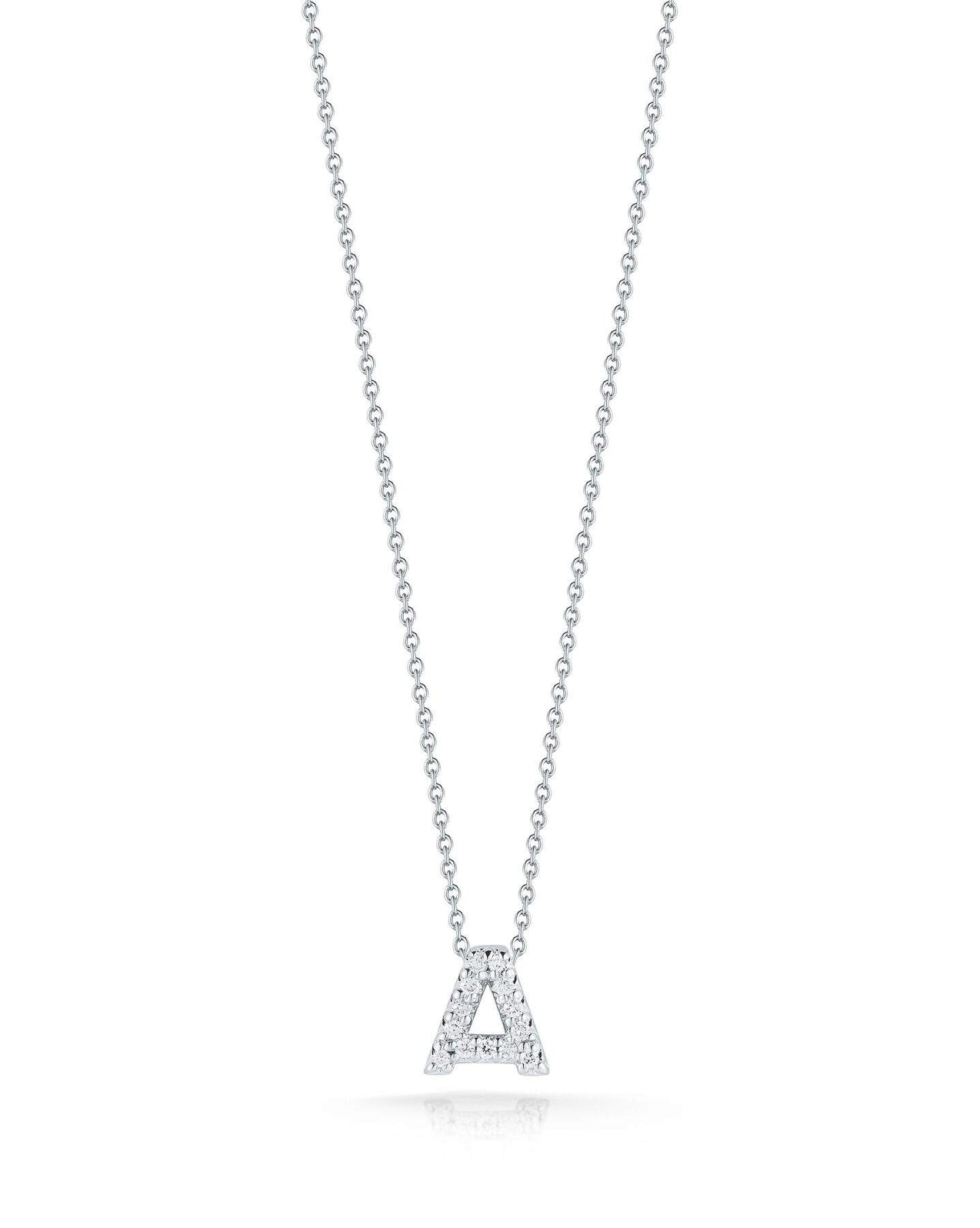 Roberto Coin Tiny Treasure Love Letter "A" Pendant Necklace