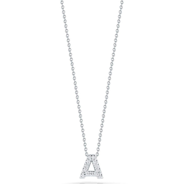 Roberto Coin Tiny Treasure Love Letter "A" Pendant Necklace