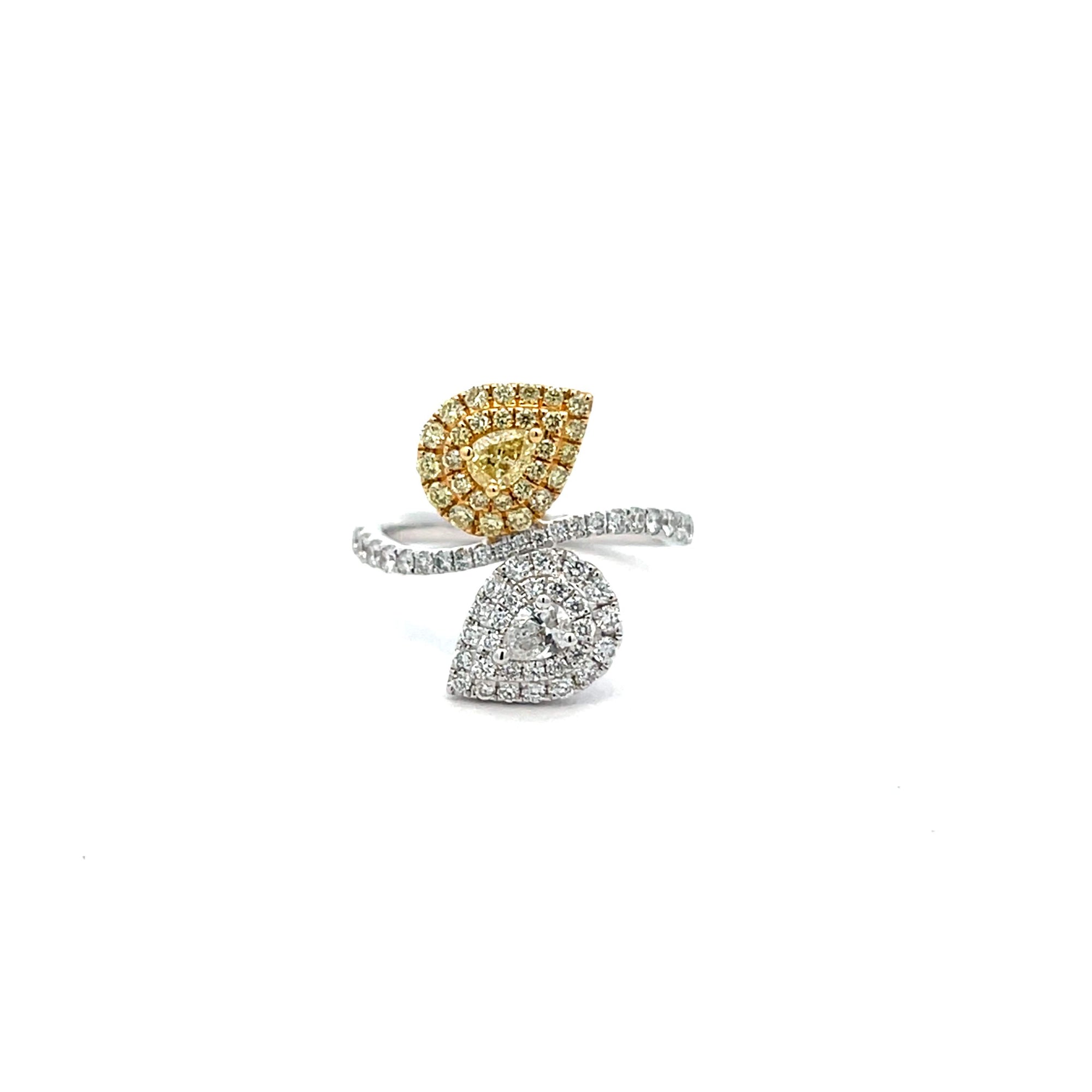 Diamond Bypass Ring
