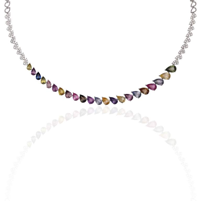 Sapphire & Diamond Necklace