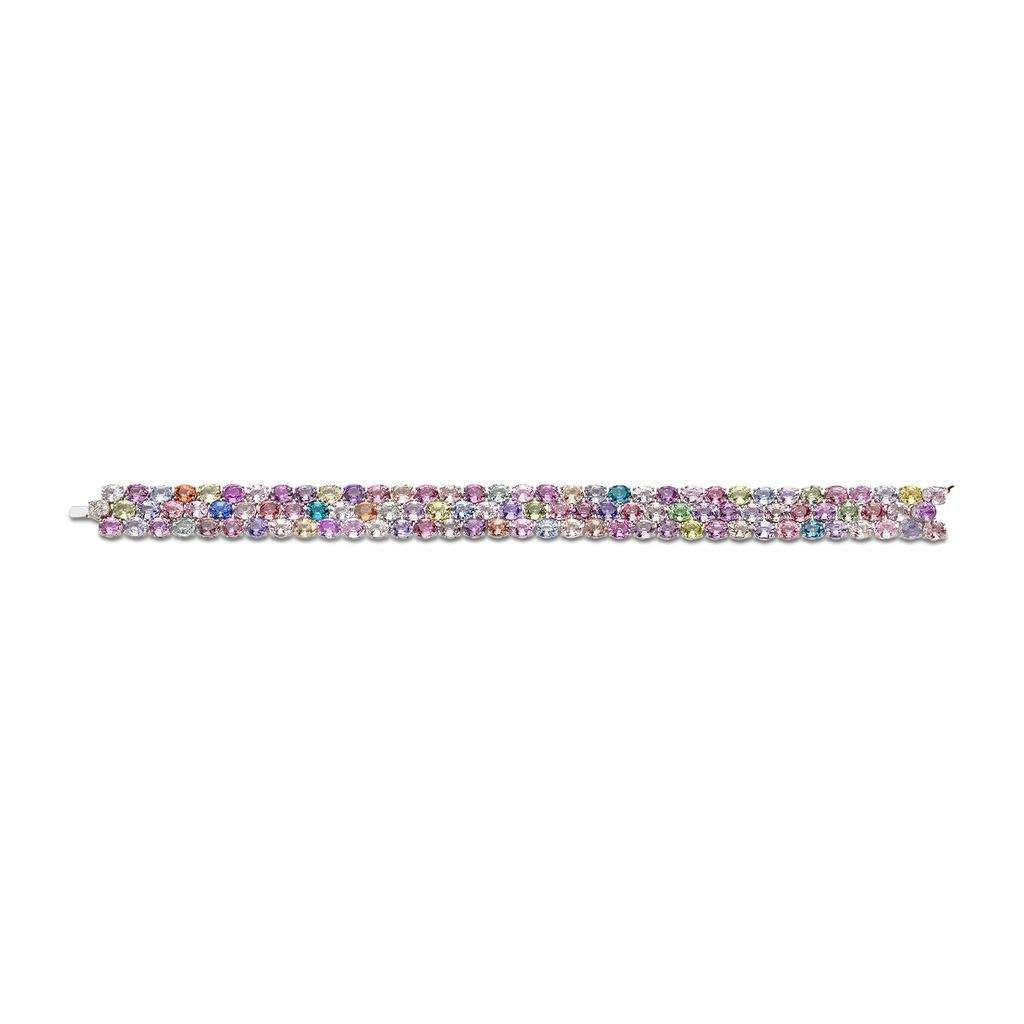 Sapphire 3-Row Tennis Bracelet