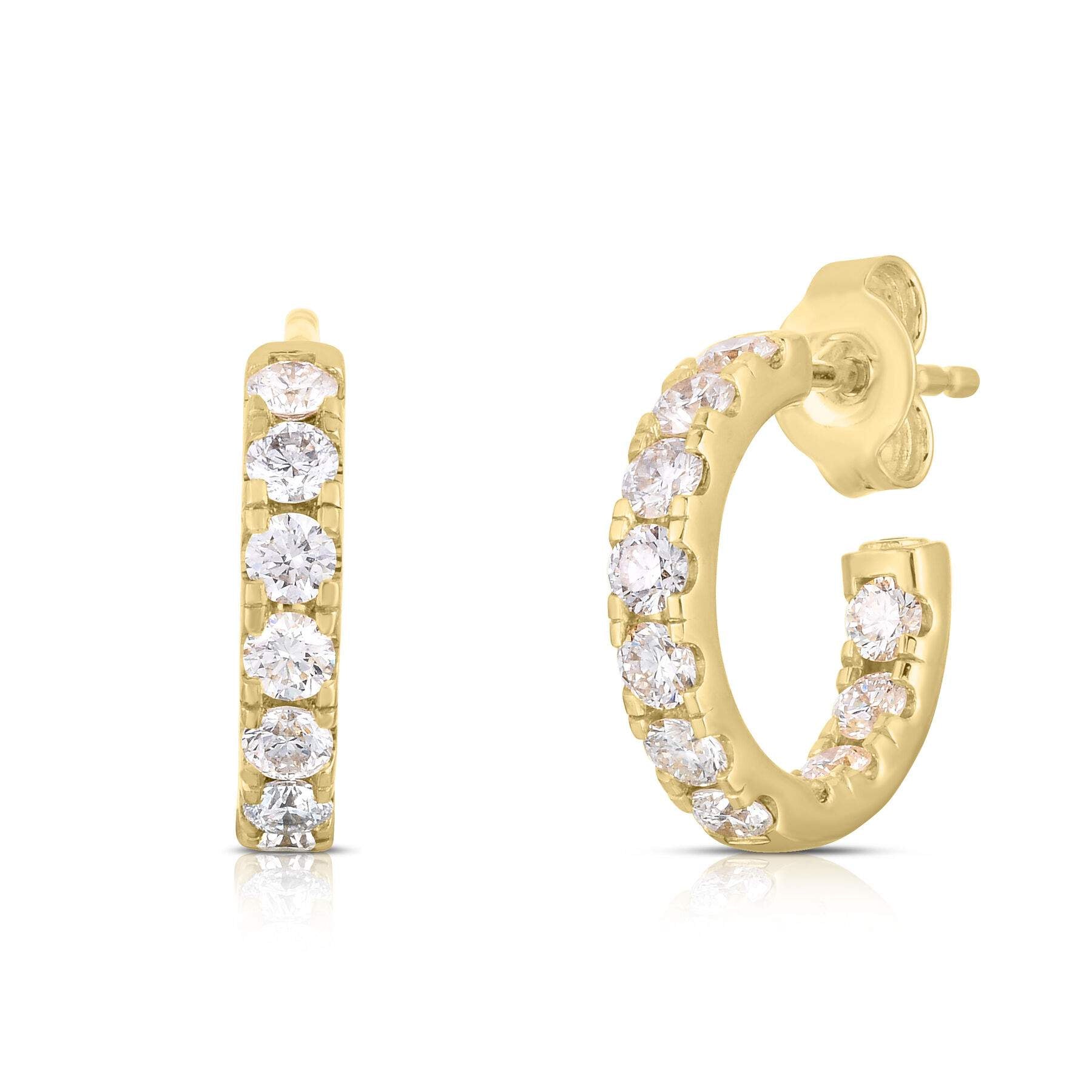 Roberto Coin Perfect Petit Open Back Hoop Earrings