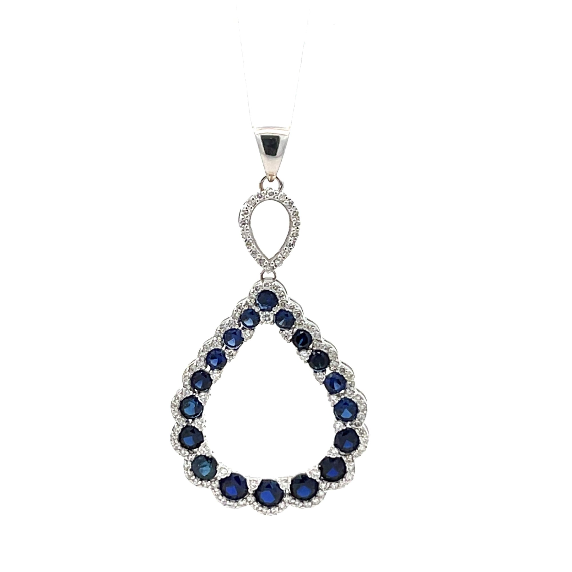 Sapphire And Diamond Pendant