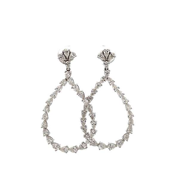 Pear-Shape Diamond Earrings Provident Jewelery