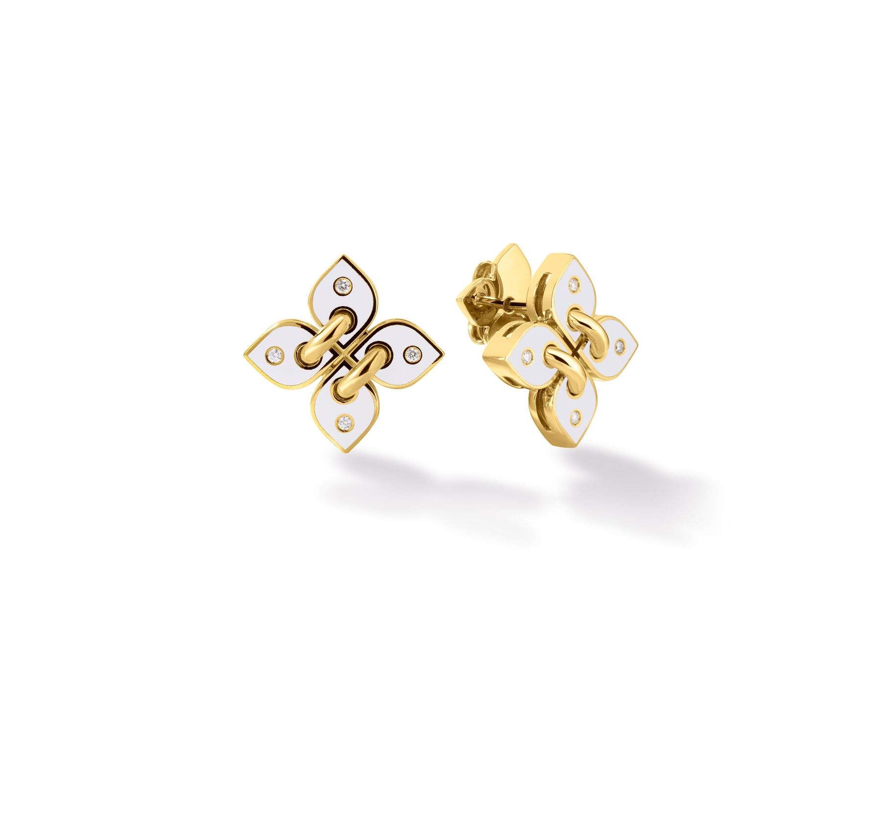 Roberto Coin Love In Verona Small Flower Stud Earrings Provident Jewelery
