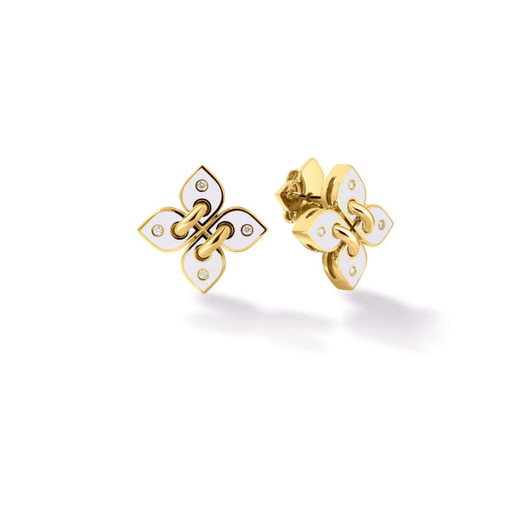 Roberto Coin Love In Verona Small Flower Stud Earrings Provident Jewelery