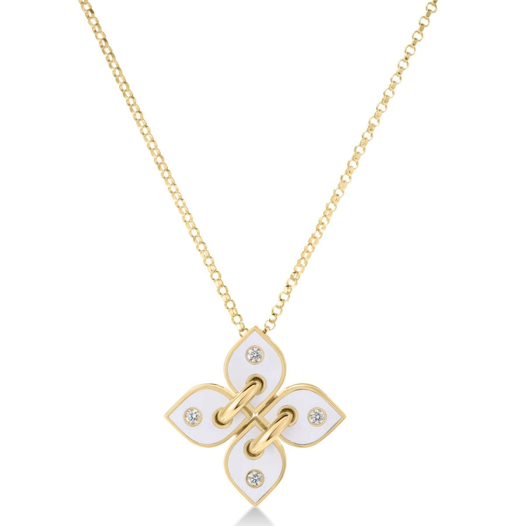 Roberto Coin Love In Verona Flower Necklace