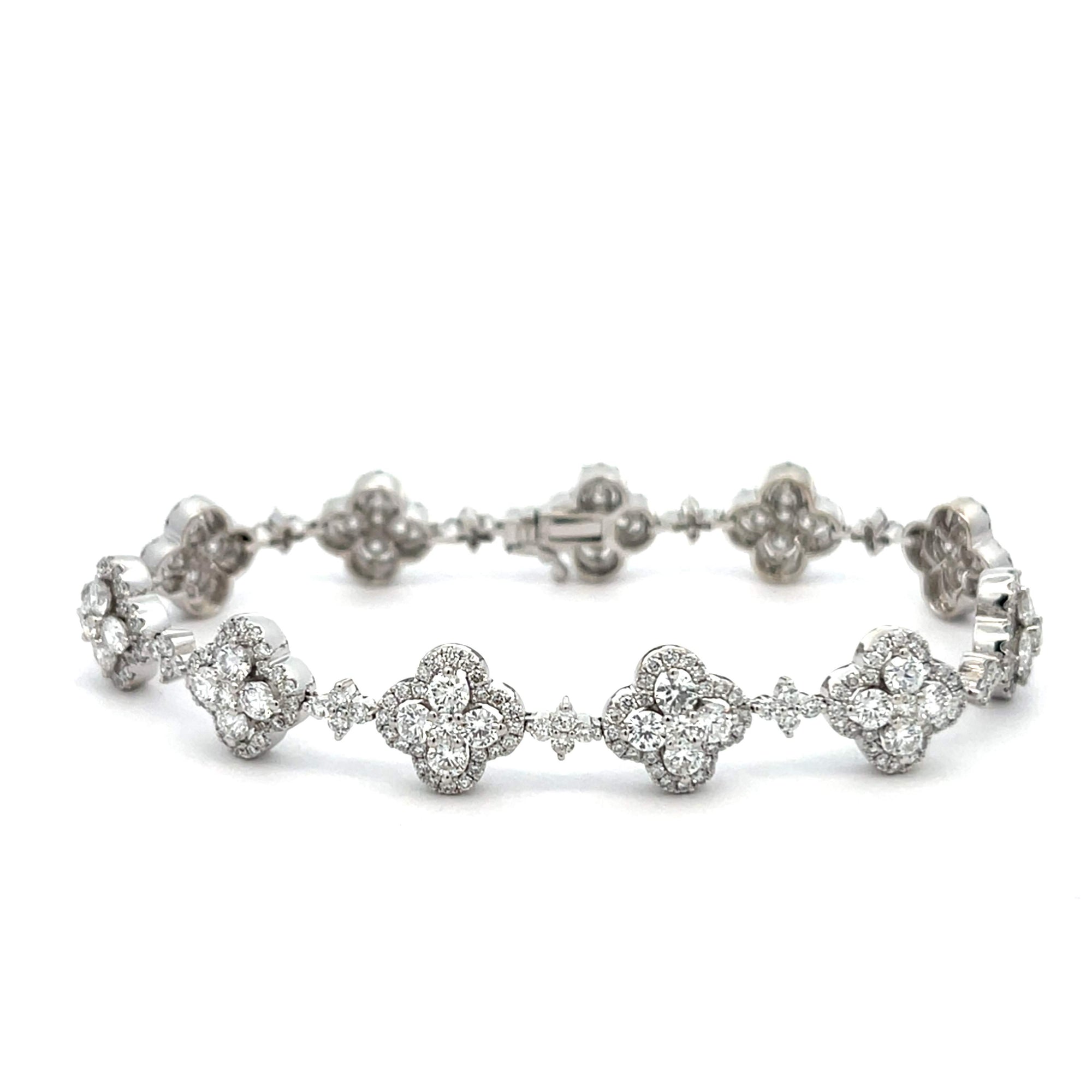 Diamond Clover Bracelet