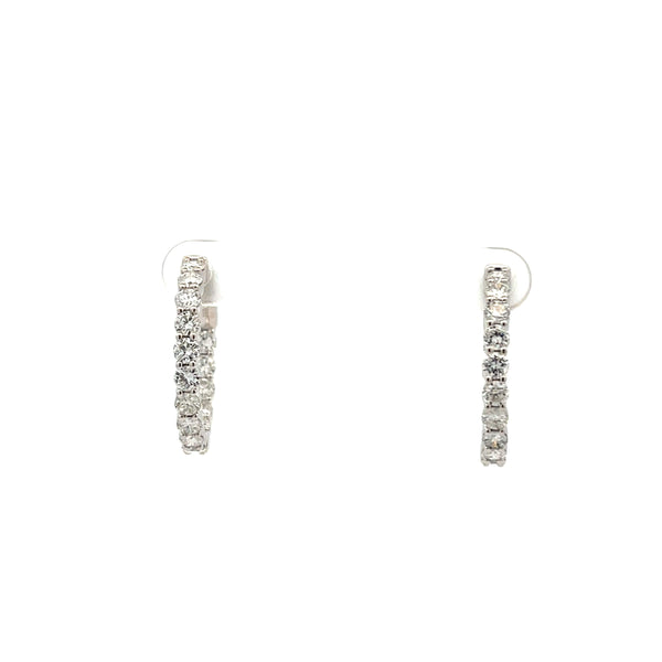 Diamond Inside/Outside Hoop Earring Provident Jewelery