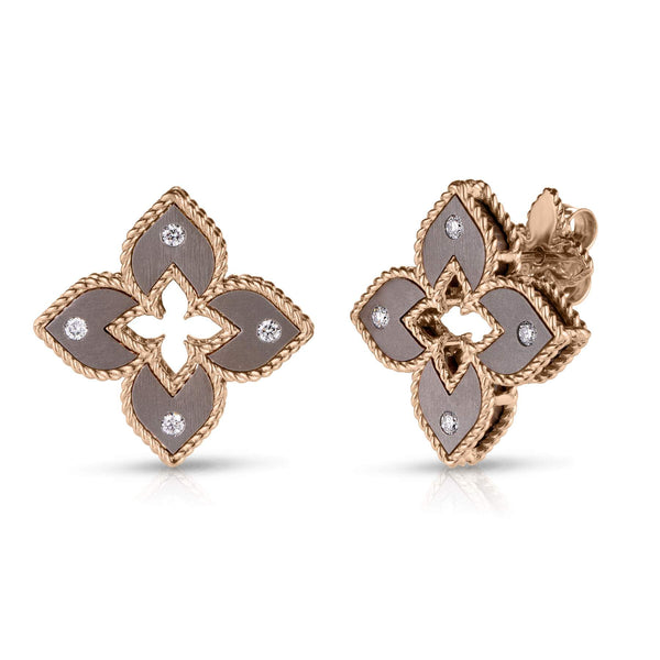 Roberto Coin Venetian Princess Flower Stud Earrings Provident Jewelery