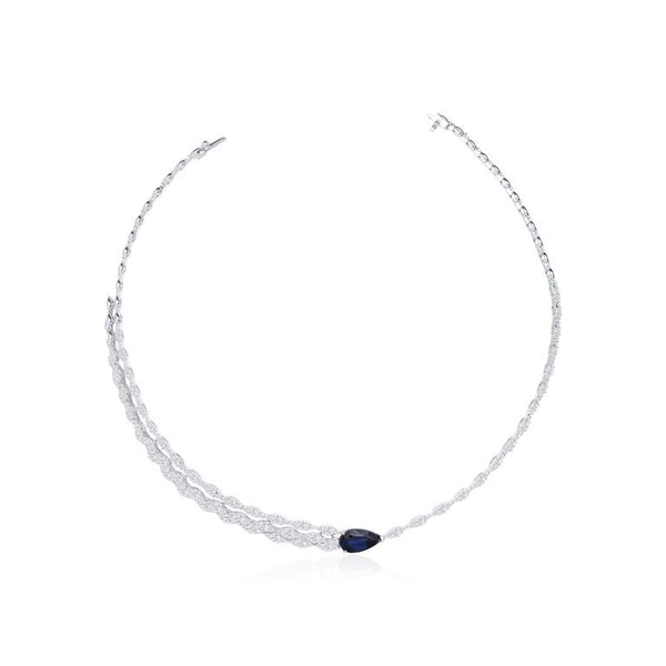 Sapphire & Diamond Necklace