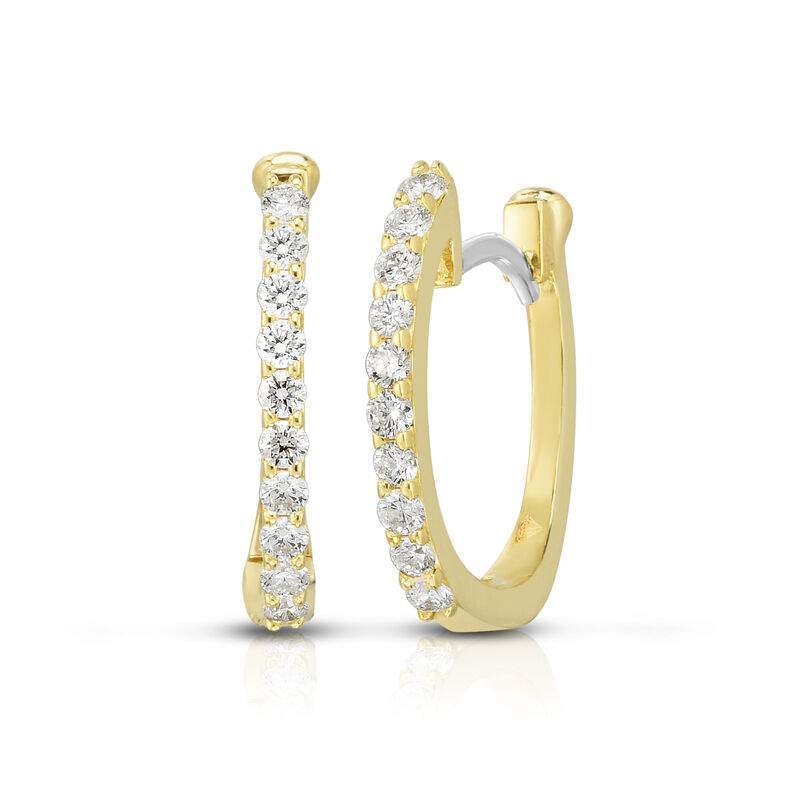 Roberto Coin Oval Baby Hoops Earrings