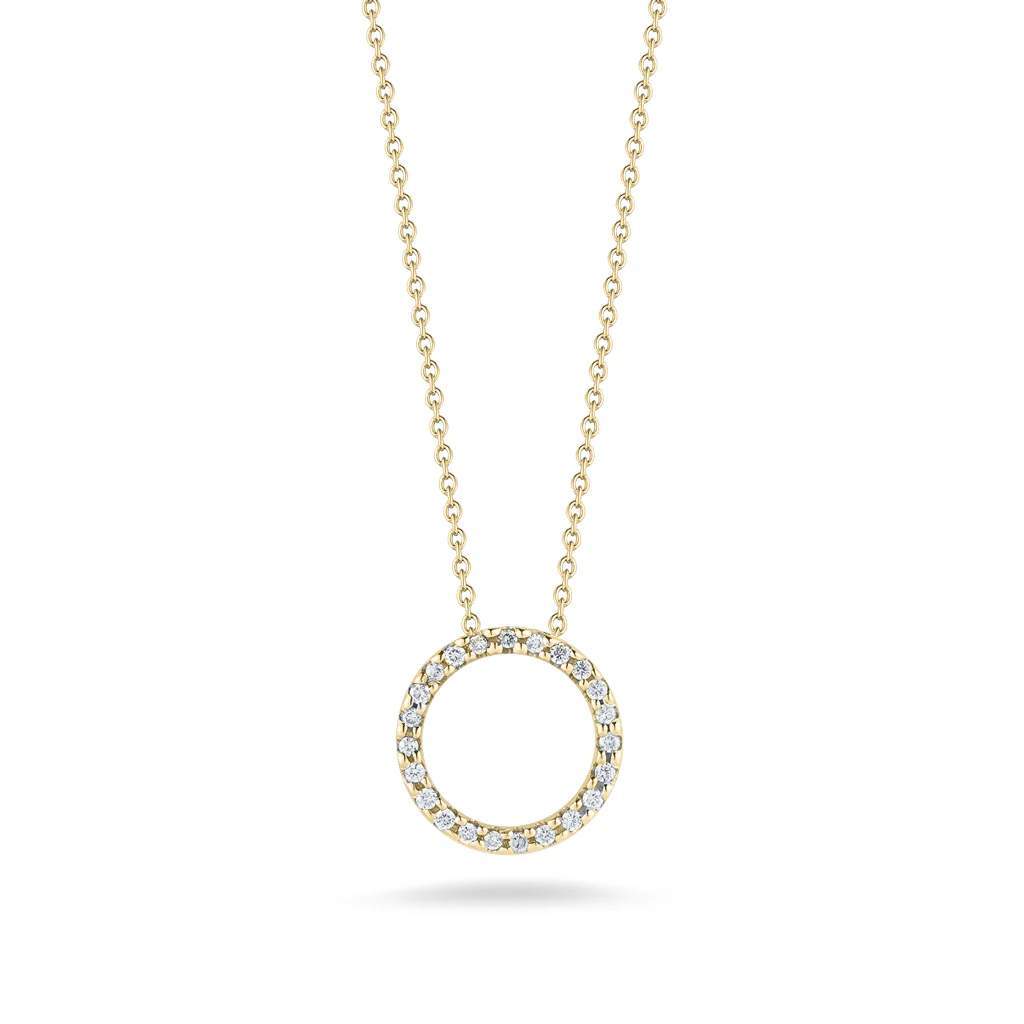 Roberto Coin Tiny Treasure Small Circle Pendant Necklace