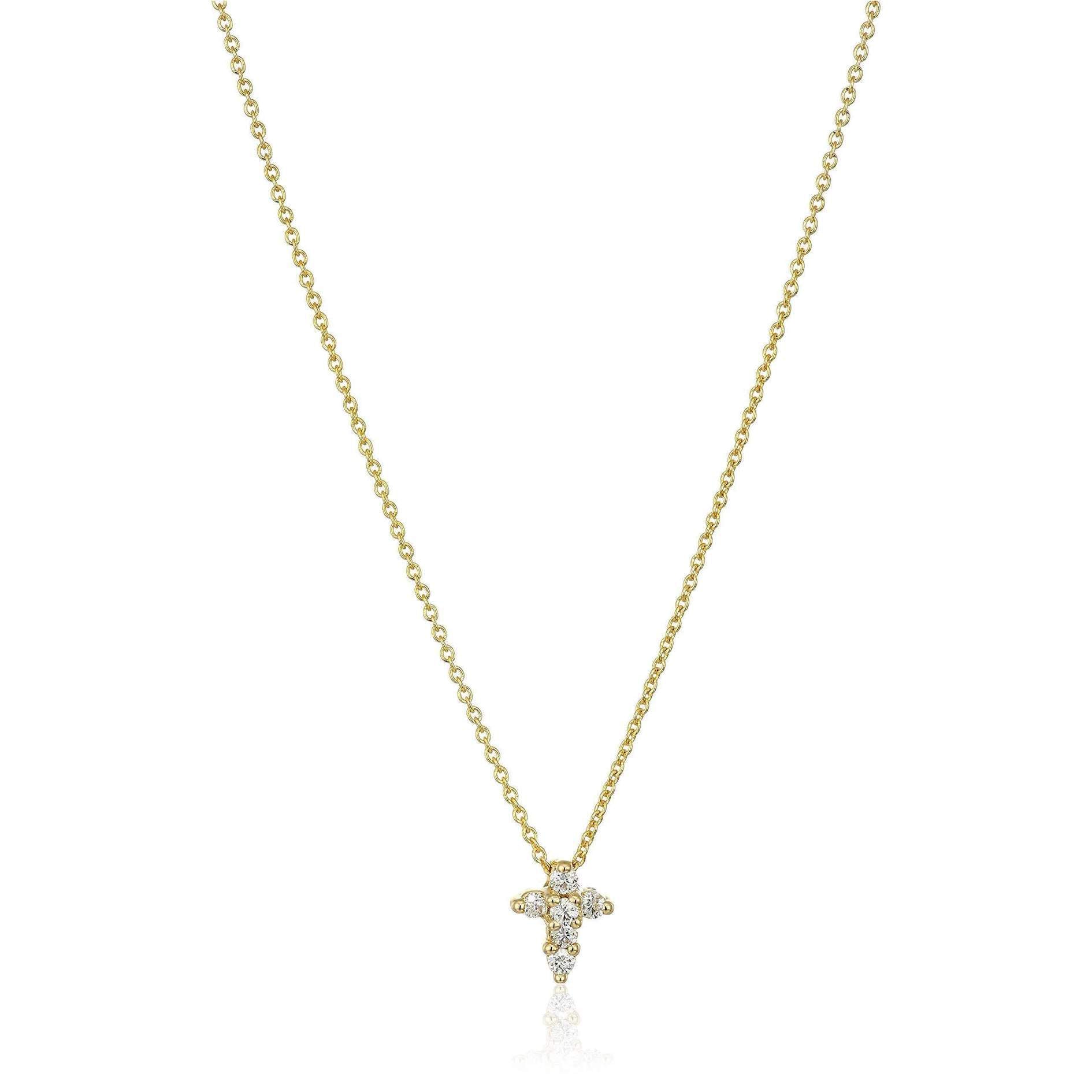 Roberto Coin Tiny Treasure Baby Cross Pendant Necklace