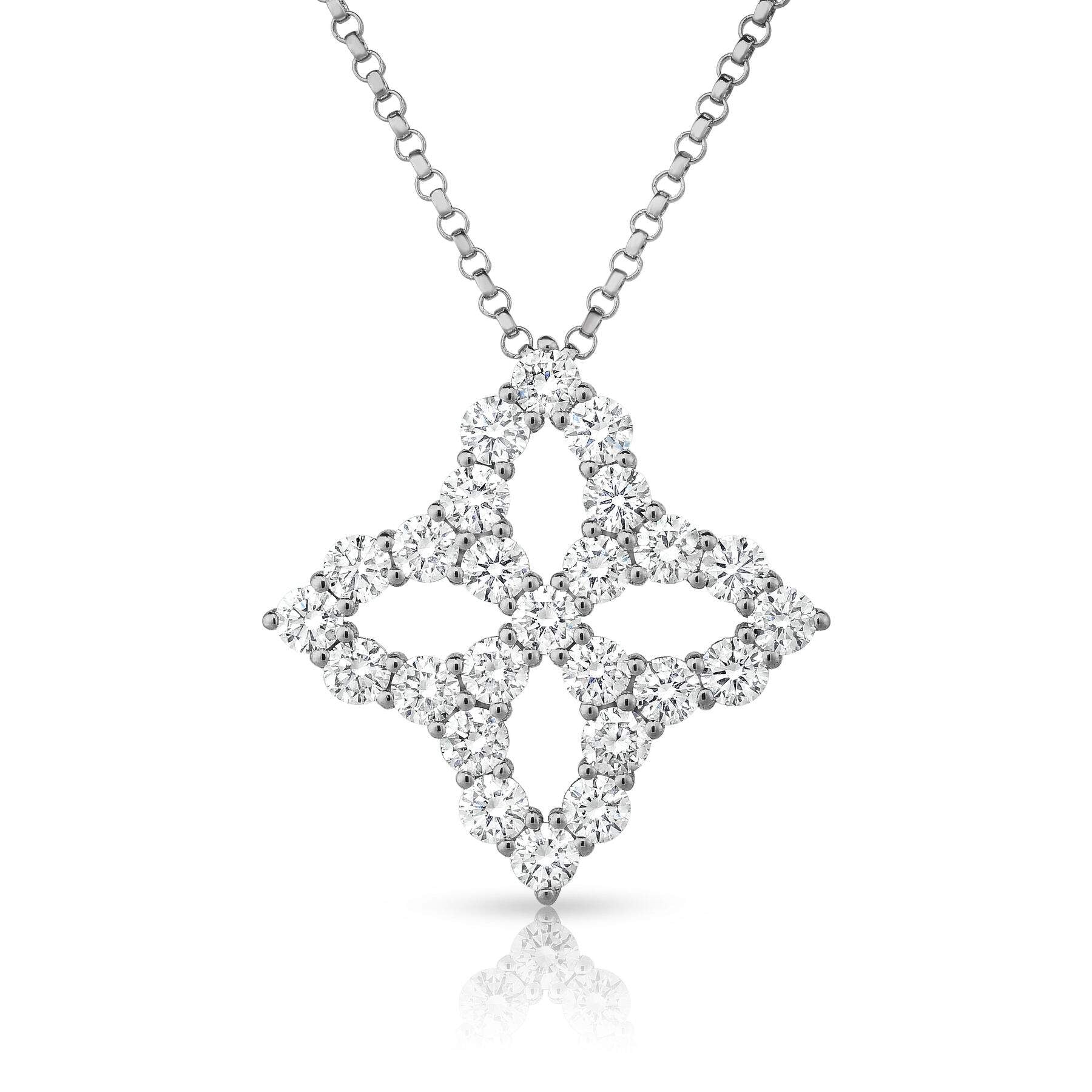 Roberto Coin Venetian Princess Outline Large Necklace