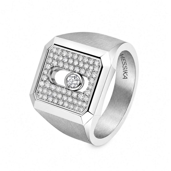 Messika Move Natural Pave Signet Ring