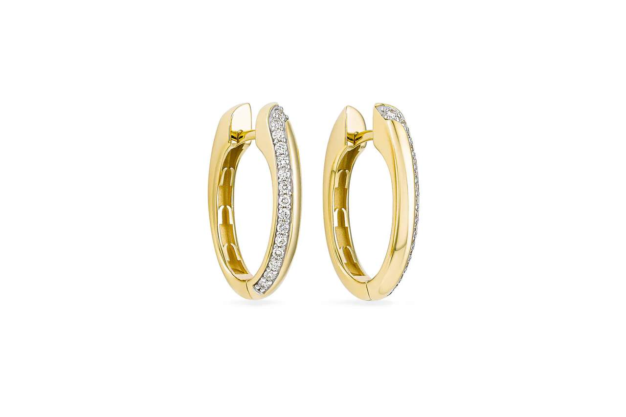 Miseno Arco Small Diamond Hoop Earrings