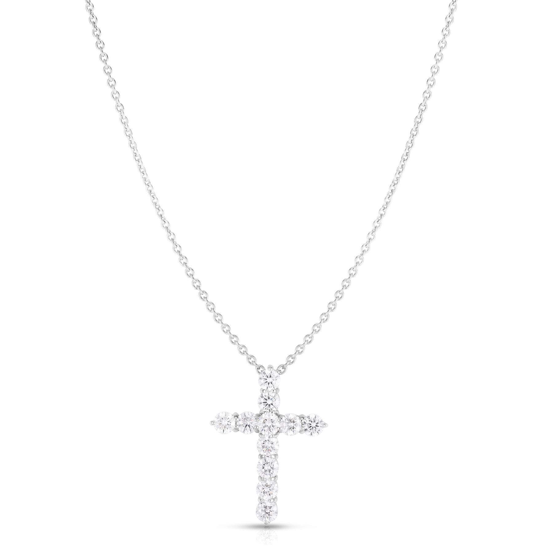 Roberto Coin Tiny Treasures Extra Large Cross Pendant Necklace
