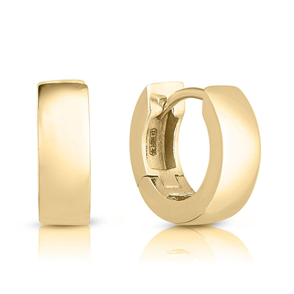 Roberto Coin Designer Perfect Hoop Huggie Earrings